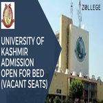 University Of Kashmir Admission Open For BEd Vacant Seats
